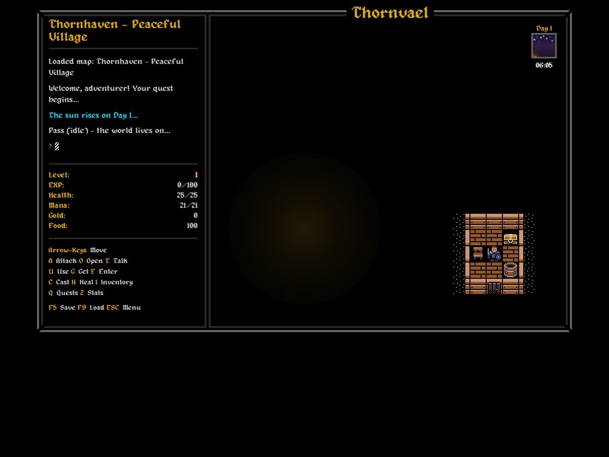 Thornvael gameplay - Thornhaven village